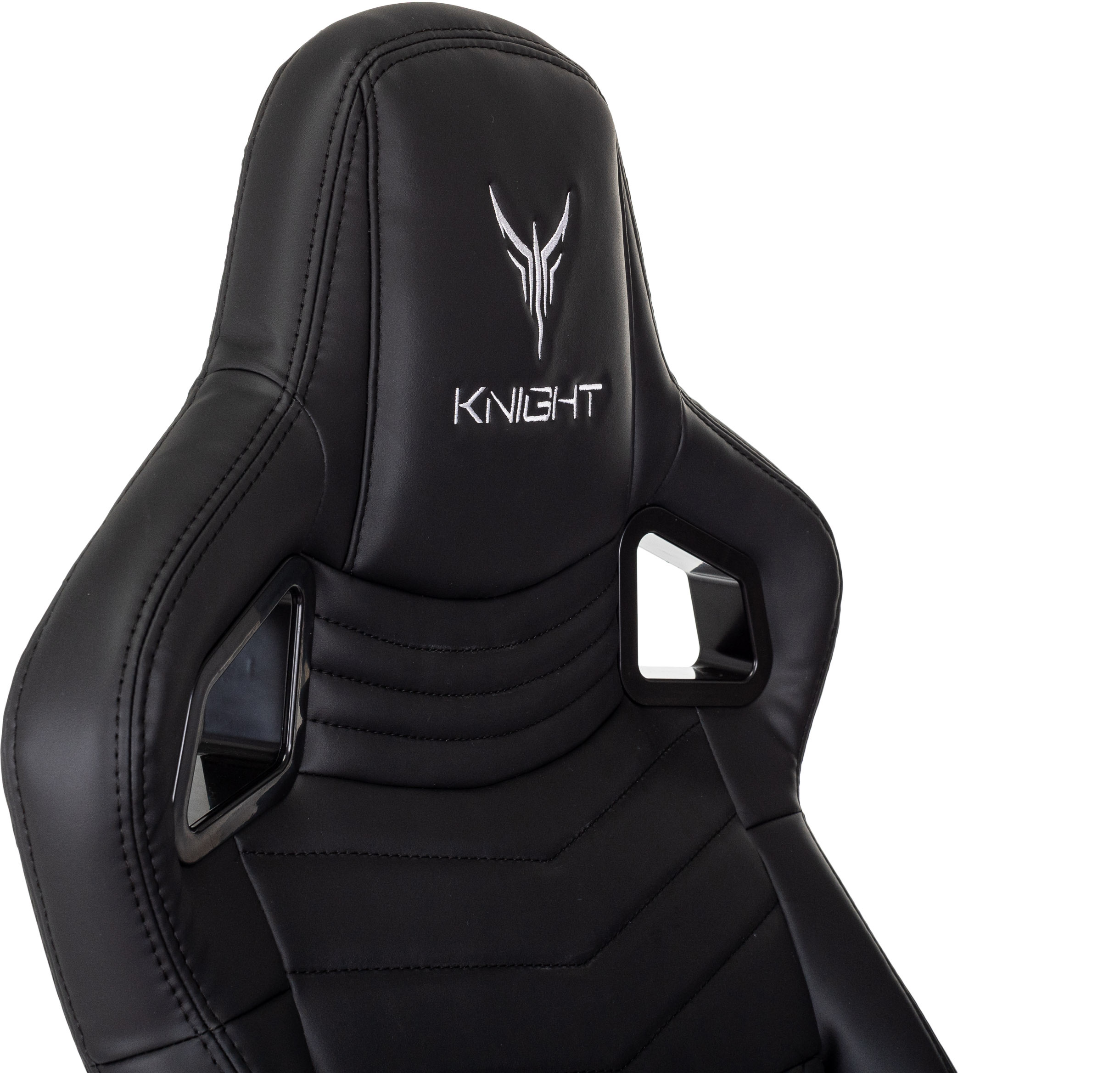 Кресло игровое Knight Охотник (Hunter) черный эко кожа