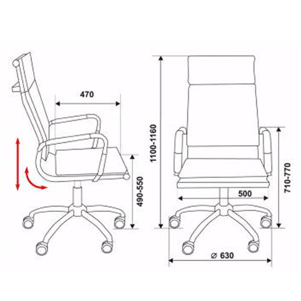 Офисное кресло для руководителя CH-993/Grey