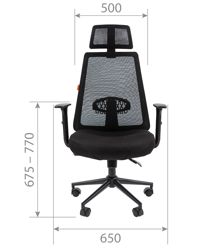 Офисное кресло CHAIRMAN 535 Black черно-серый