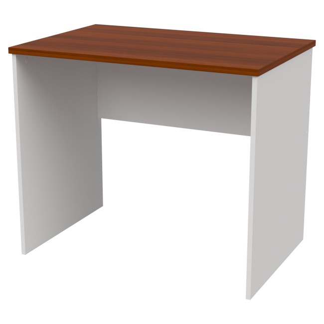 Офисный стол СТ-41 цвет Белый+Орех 90/60/76 см