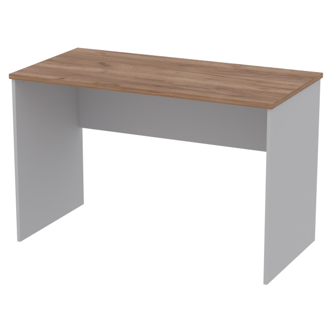 Офисный стол СТ-47 цвет Серый + Дуб Крафт 120/60/76 см