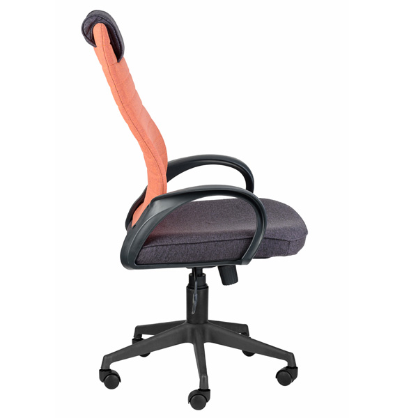 Офисное кресло премиум Квест HOME Оранжевый/Фиолетовый