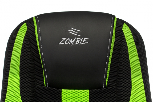 Кресло игровое Zombie 9 черный/салатовый