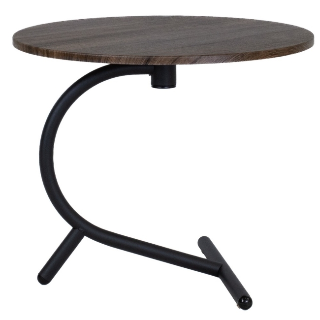 Стол журнальный Дуэт 14 дуб маррон/черный