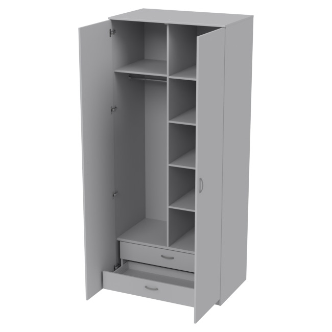Шкаф для одежды ШО-63 цвет Серый 102/63/235 см