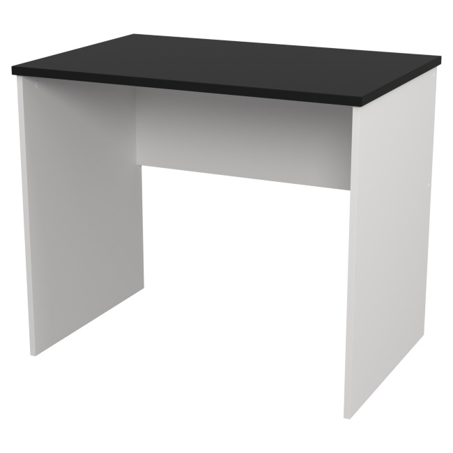 Офисный стол СТ-41 цвет Белый + Черный 90/60/76 см