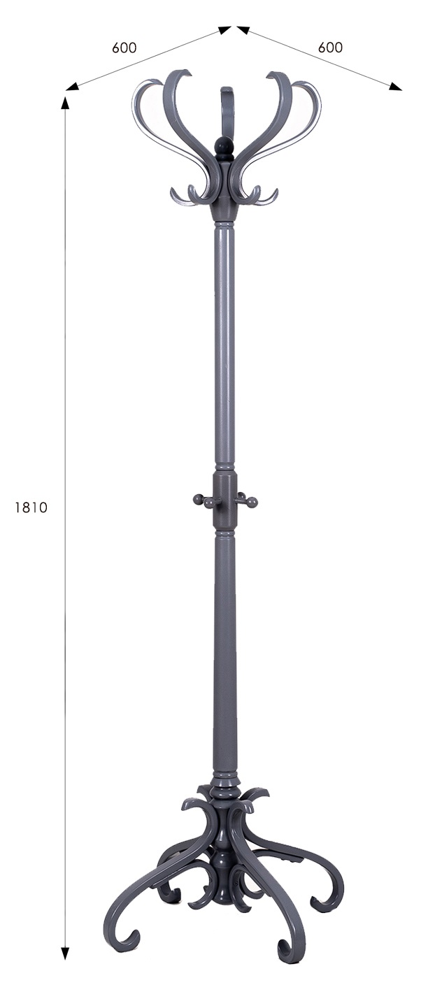 Вешалкa напольная В 2Н серый