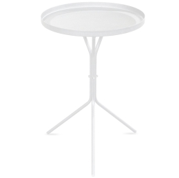 Столик журнальный SHT-CT11 белый муар