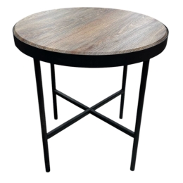 Стол журнальный МеталлАрт М011 МАЛЫЙ коричневый дуб/черный