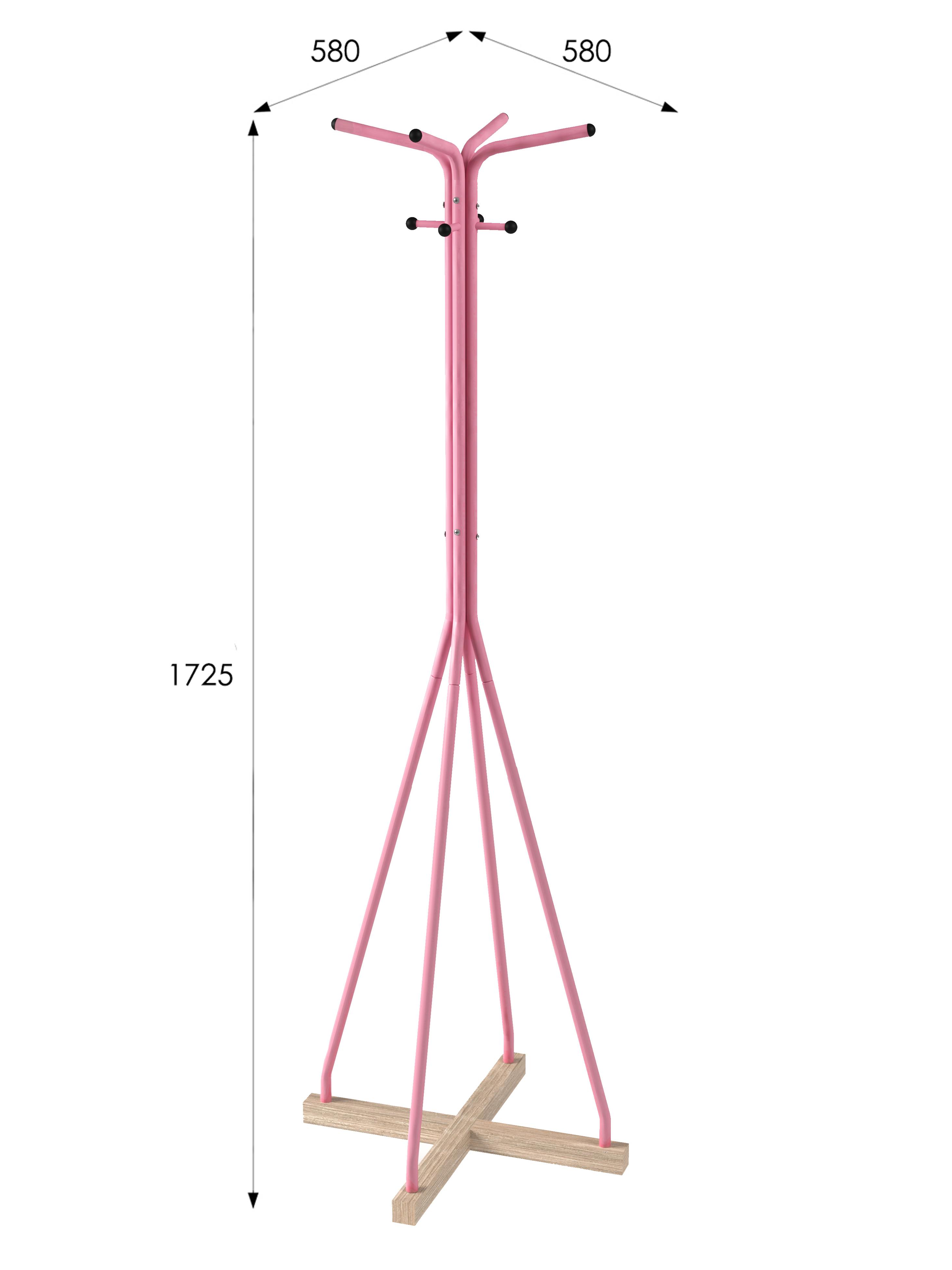Вешалка напольная Галилео 218 розовый/шимо