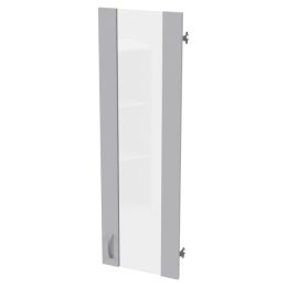 Дверь в рамке ДВ-62 Серый стекло прозрачное 36,5/1,6/113,1