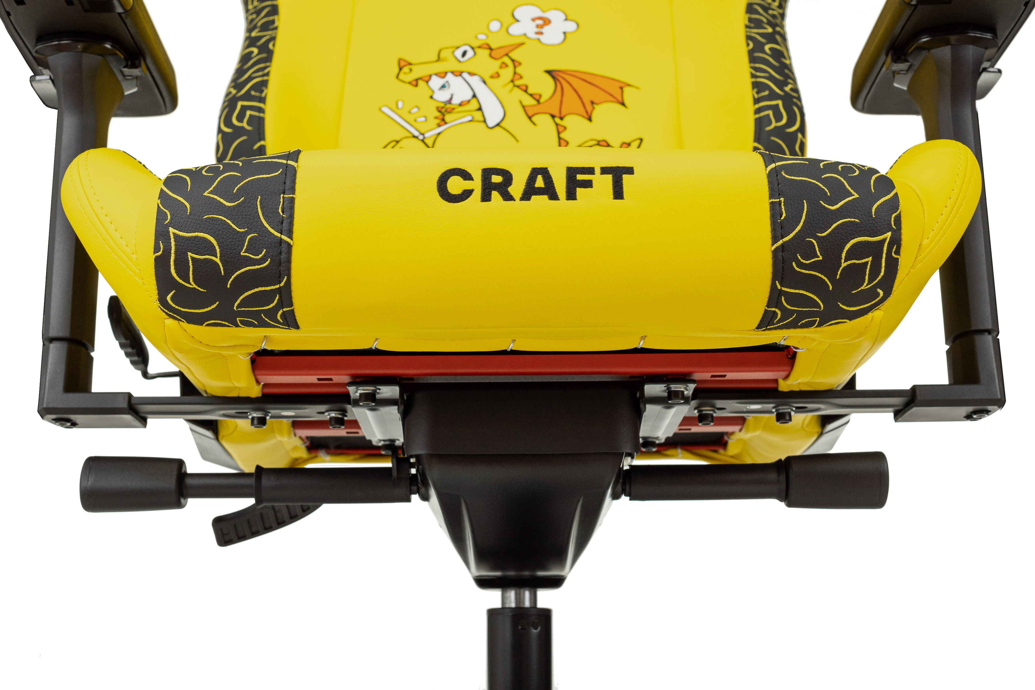 Кресло игровое Knight Craft Dragon желтый