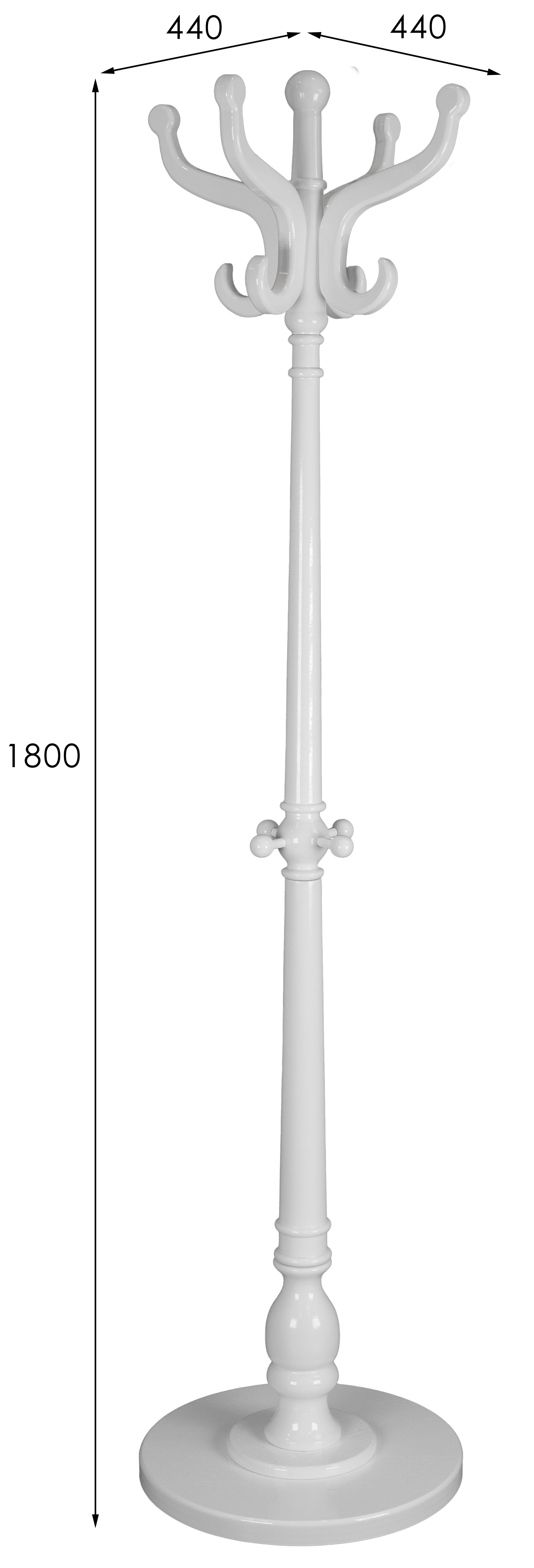 Вешалка напольная В 1Н белый