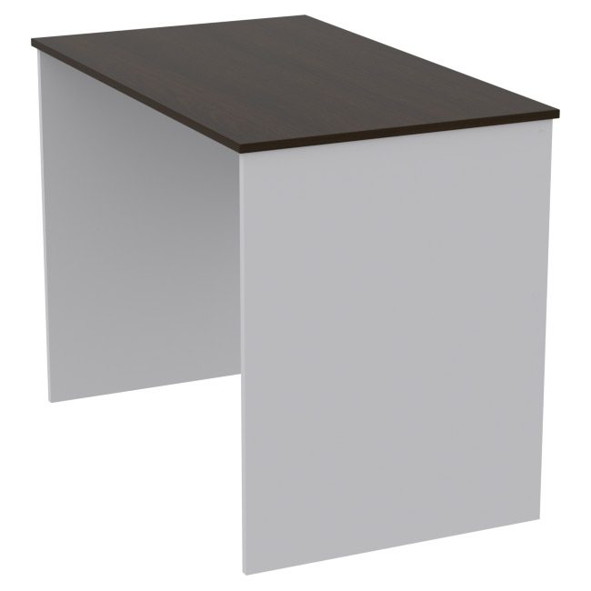 Офисный стол СТ-1 цвет Серый+Венге 100/60/75,4 см