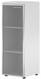 Шкаф колонка со стеклянной дверью XTEN XMC 42.7(L) Белый 42/43/119