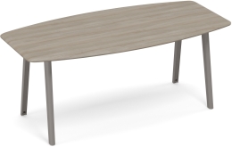 Стол для переговоров фигурный Вяз либерти METAL ТМ М1 143 ВЛ 200/100/75,6