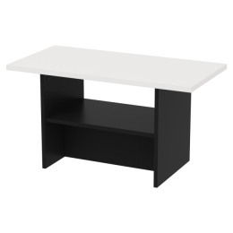 Журнальный стол СТК-17 цвет Черный + Белый 80/40/43 см