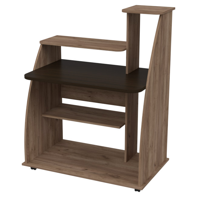 Компьютерный стол СК-19 цвет Дуб Крафт+Венге 97/60/123 см