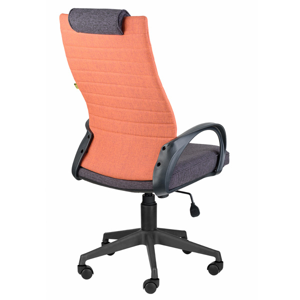 Офисное кресло премиум Квест HOME Оранжевый/Фиолетовый