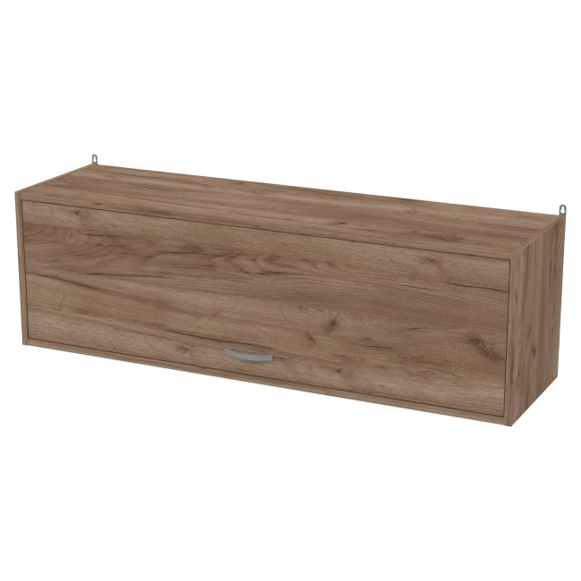 Навесная полка ПП-56+ДВ-56 цвет Дуб Крафт Табачный 120/33/37 см