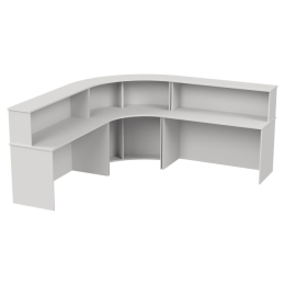 Стойка ресепшн комплект К/ПСУ-70 цвет Белый 251/251/60/118 см