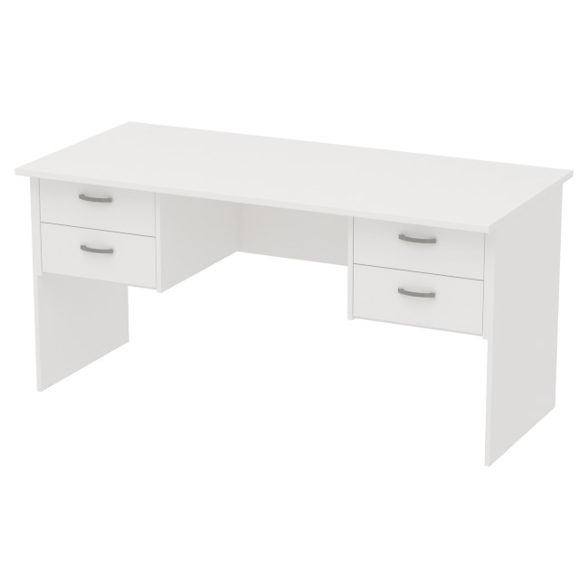 Офисный стол СТ+4Т-10 цвет Белый 160/73/76 см
