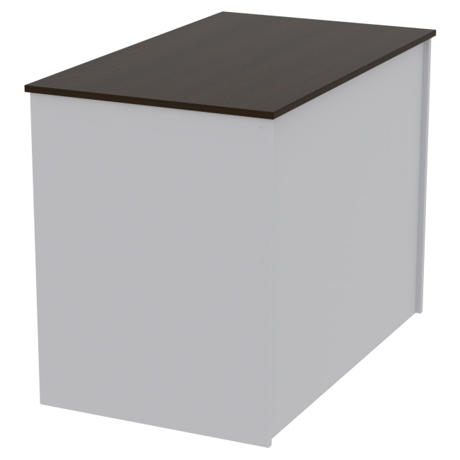 Офисный стол СТЦ-1 цвет Серый+Венге 100/60/75,4 см