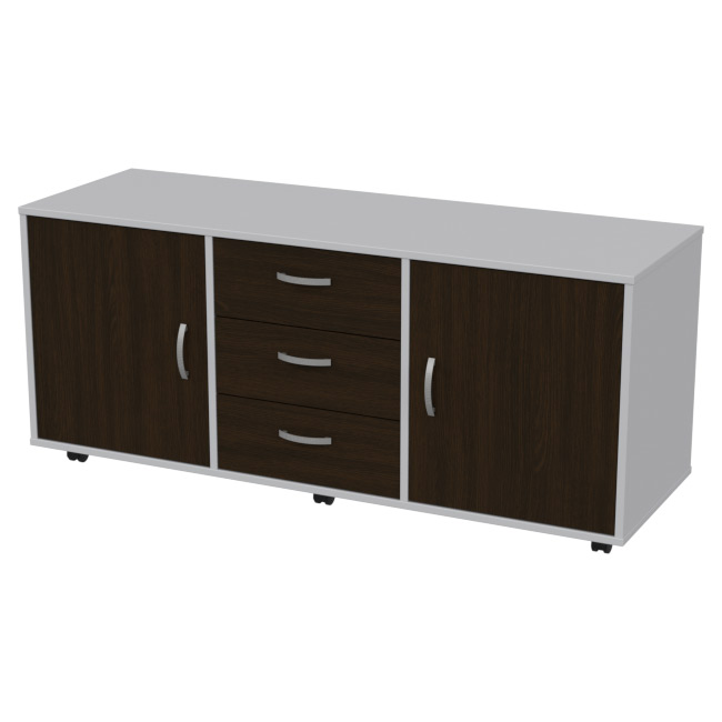 Греденция ТПР-12 цвет Серый+Венге 135/45/60 см