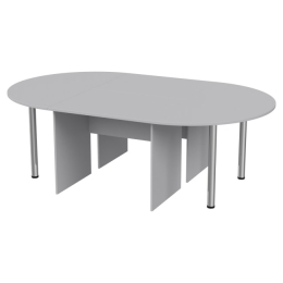 Стол для переговоров составной 236/146/76 Светло серый