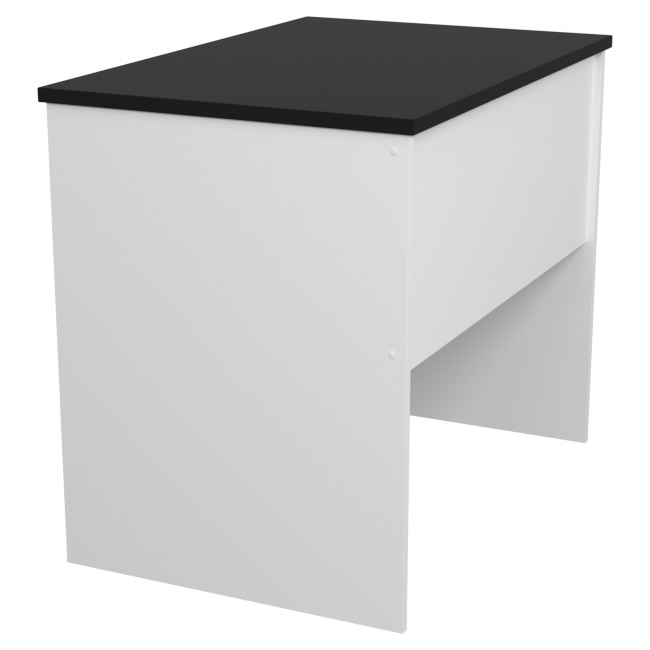 Офисный стол СТ-41 цвет Белый + Черный 90/60/76 см