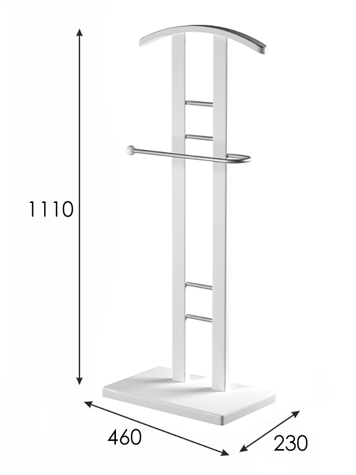 Костюмная вешалка ГАЛАНТ 321 металлик/белый