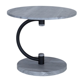 Стол журнальный Дуэт 13 черный/орех гикори грей