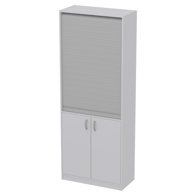 Офисный шкаф ШБЖ-3 цвет серый 77/37/200 см