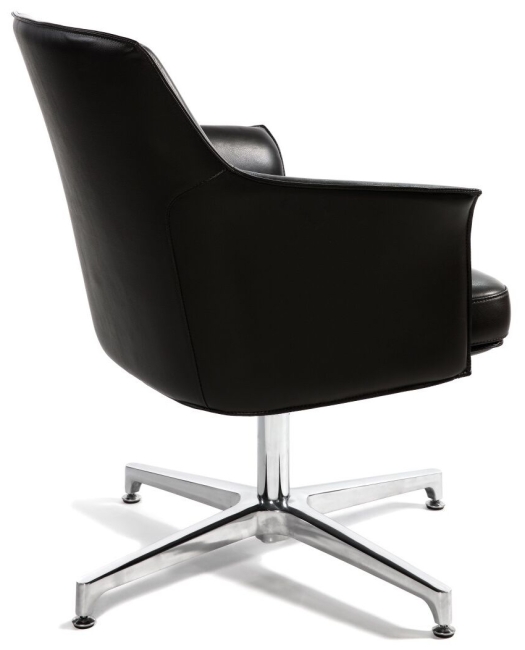 Офисное кресло Бордо CF черная кожа