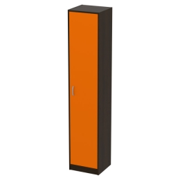Офисный шкаф СБ-2/З цвет Венге+Оранж 40/37/200 см