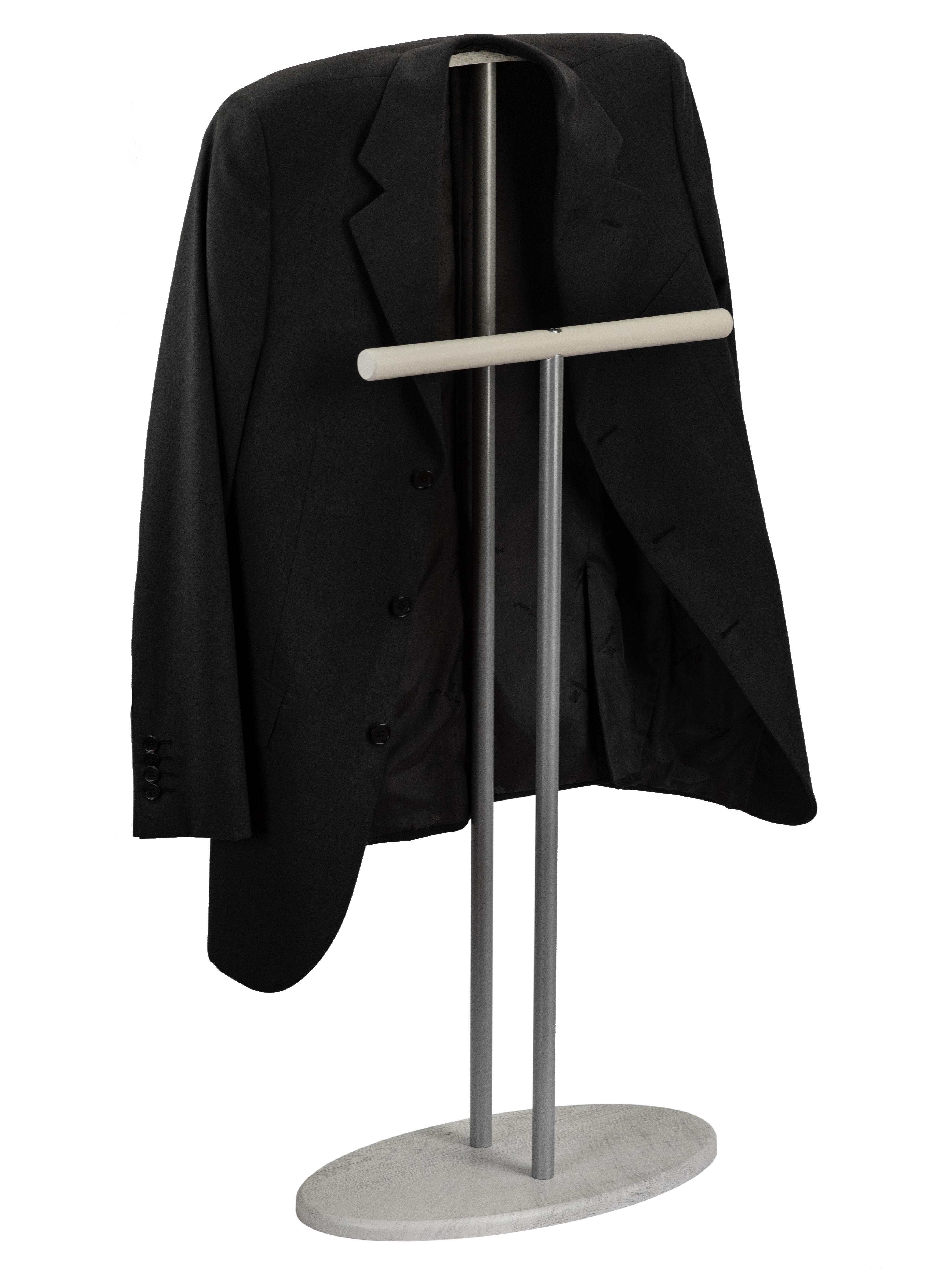 Вешалка костюмная Дэви 2 металлик/дуб дымчатый