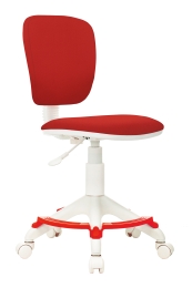 Кресло детское Бюрократ CH-W204/F красный 26-22 крестов. пластик подст.для ног