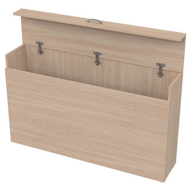 Тумба для плакатов ТПП цвет Дуб Молочный 127/28/78 см