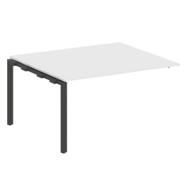 Проходной наборный элемент переговорного стола 140/123 METAL SYSTEM Б.ППРГ-3 Белый-Антрацит