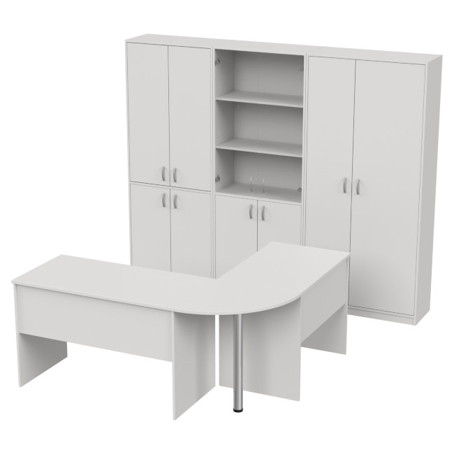 Комплект офисной мебели КП-11 цвет Белый
