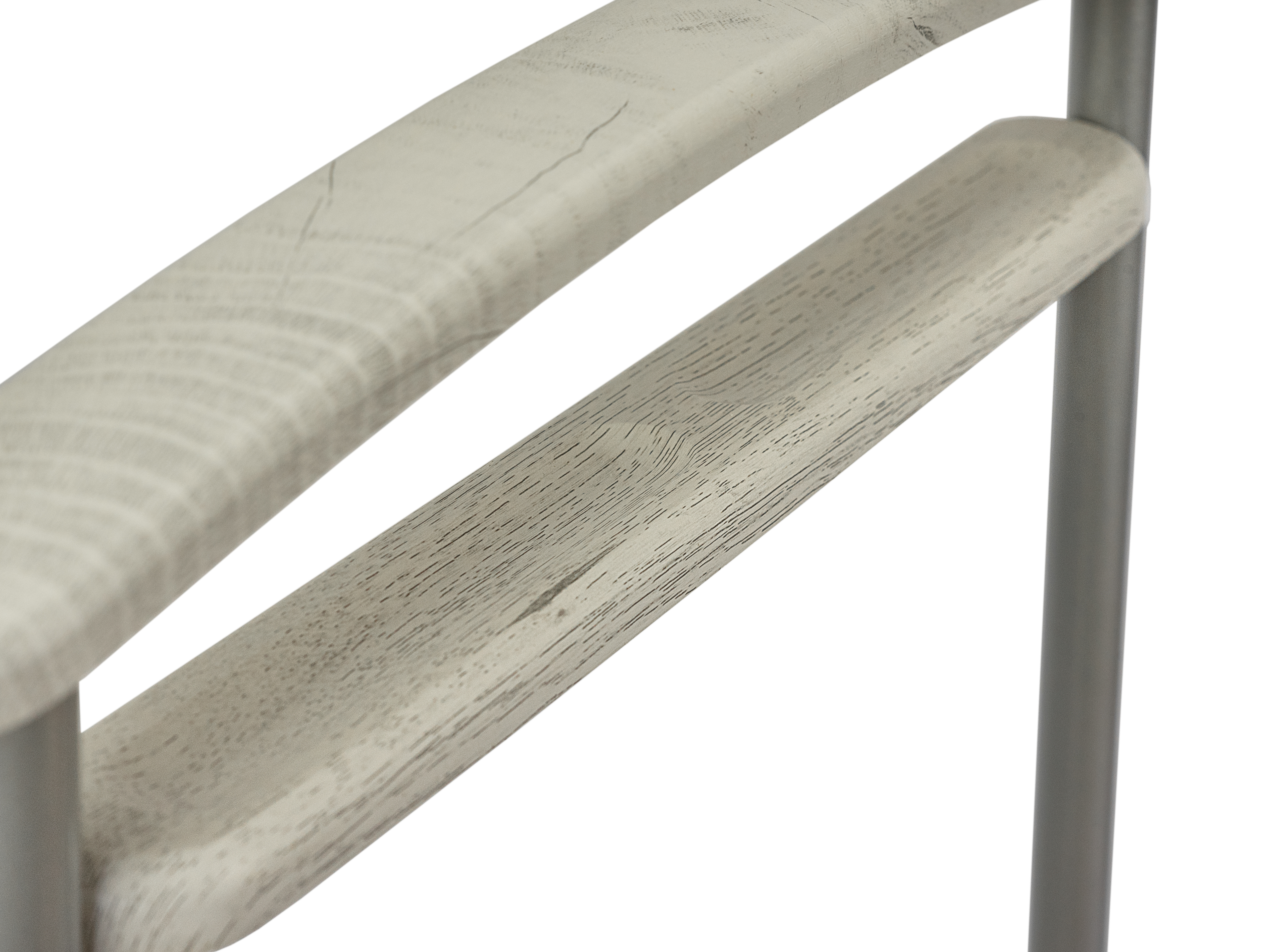 Вешалка костюмная Верис 4 металлик/дуб дымчатый