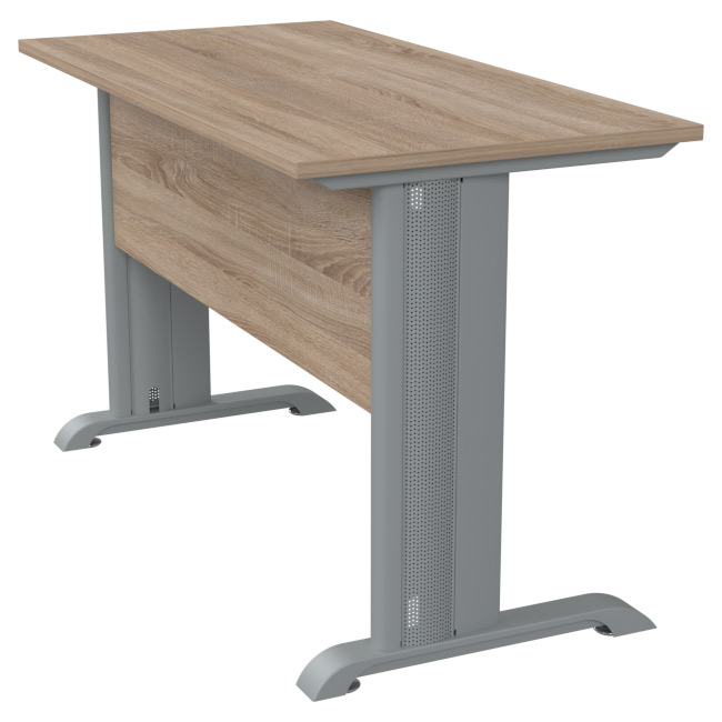 Офисный стол на металлокаркасе СМ-47 Дуб сонома