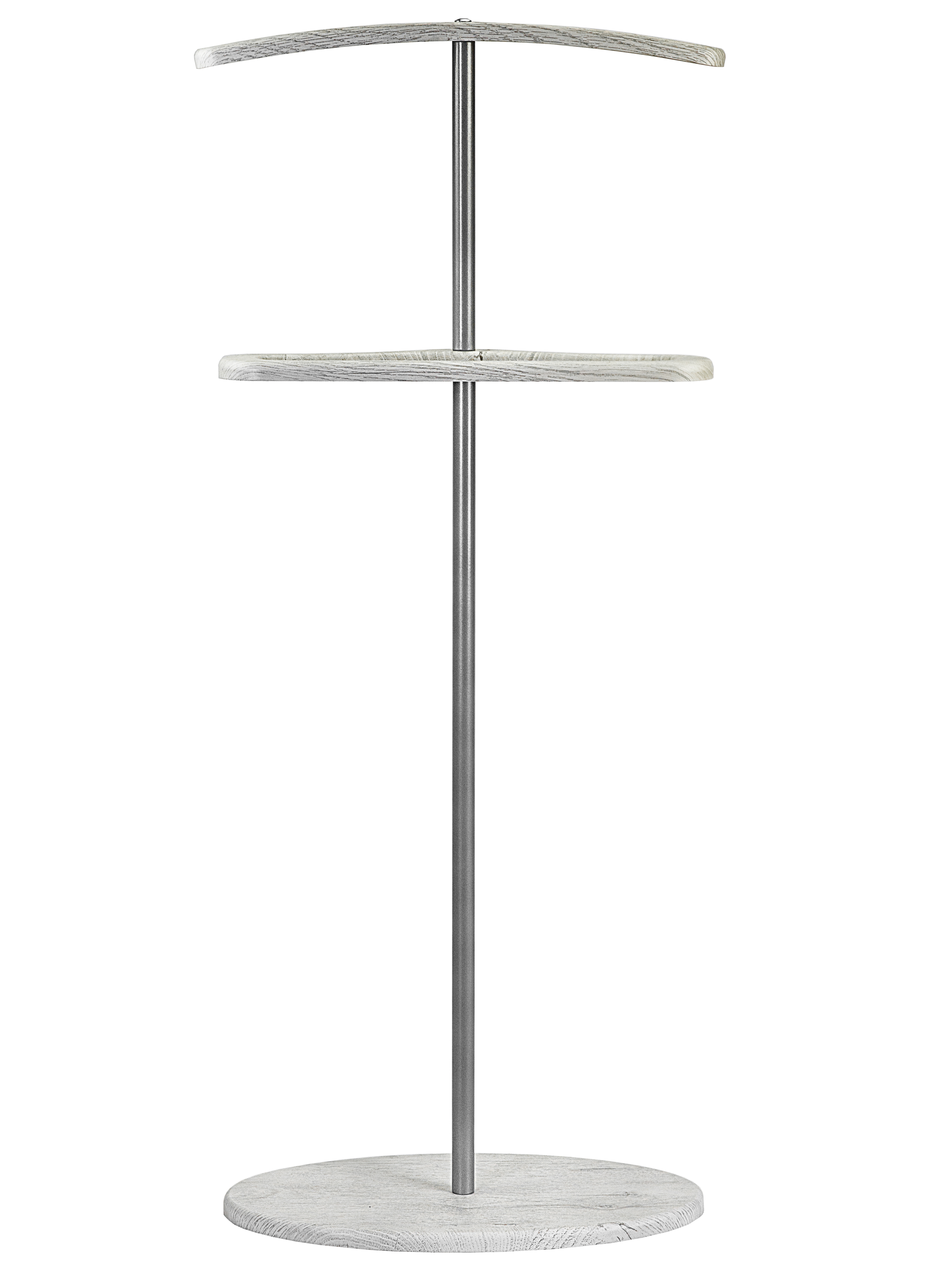 Вешалка костюмная Дэви 3 металлик/дуб дымчатый