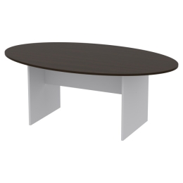 Стол для переговоров СТЗ-12 О цвет Серый+Венге 200/120/76 см