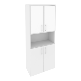 Шкаф высокий широкий O.ST-1.4R white Белый Бриллиант