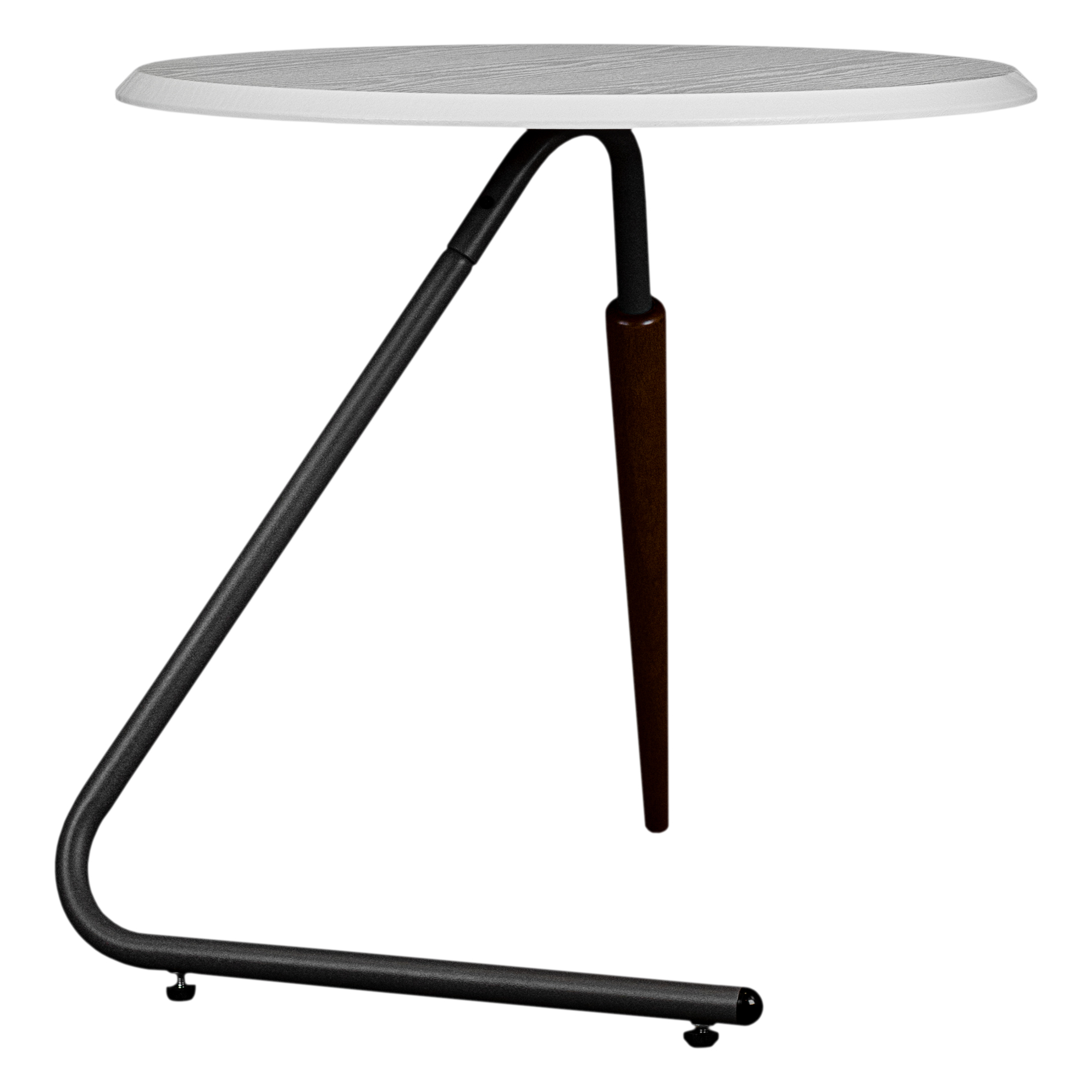 Стол журнальный Дуэт 7Н белый/серый бетон/бук