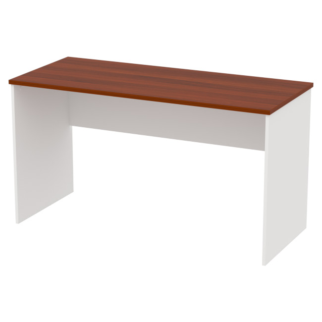 Офисный стол СТ-42 цвет белый+орех 140/60/76 см