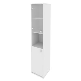 Шкаф высокий узкий Л.СУ-1.4 (L) Белый