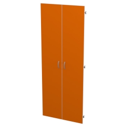 Двери ДВ-2 цвет Оранж + Белый 73/1,6/190 см