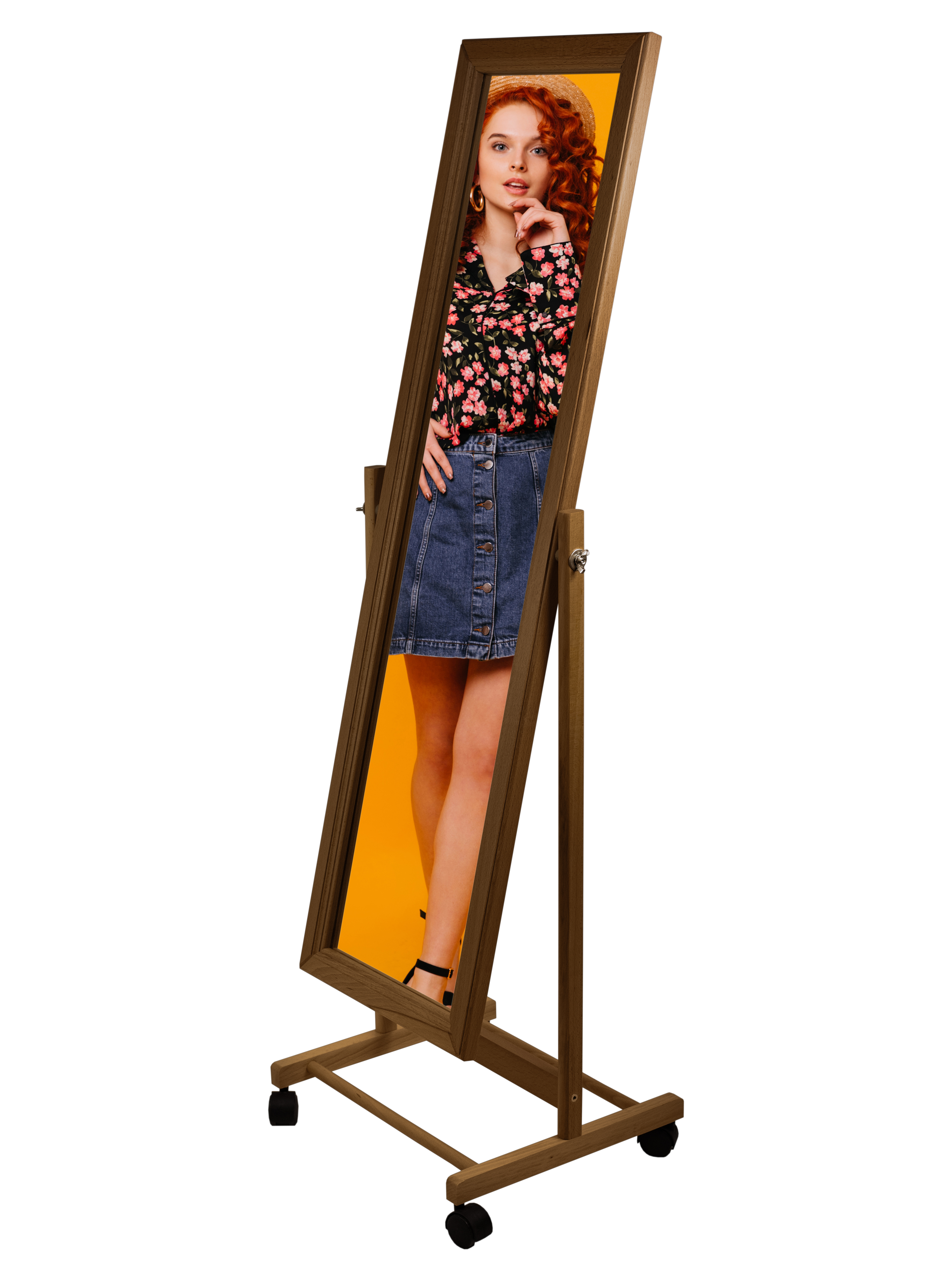 Зеркало напольное BeautyStyle 27 средне-коричневый
